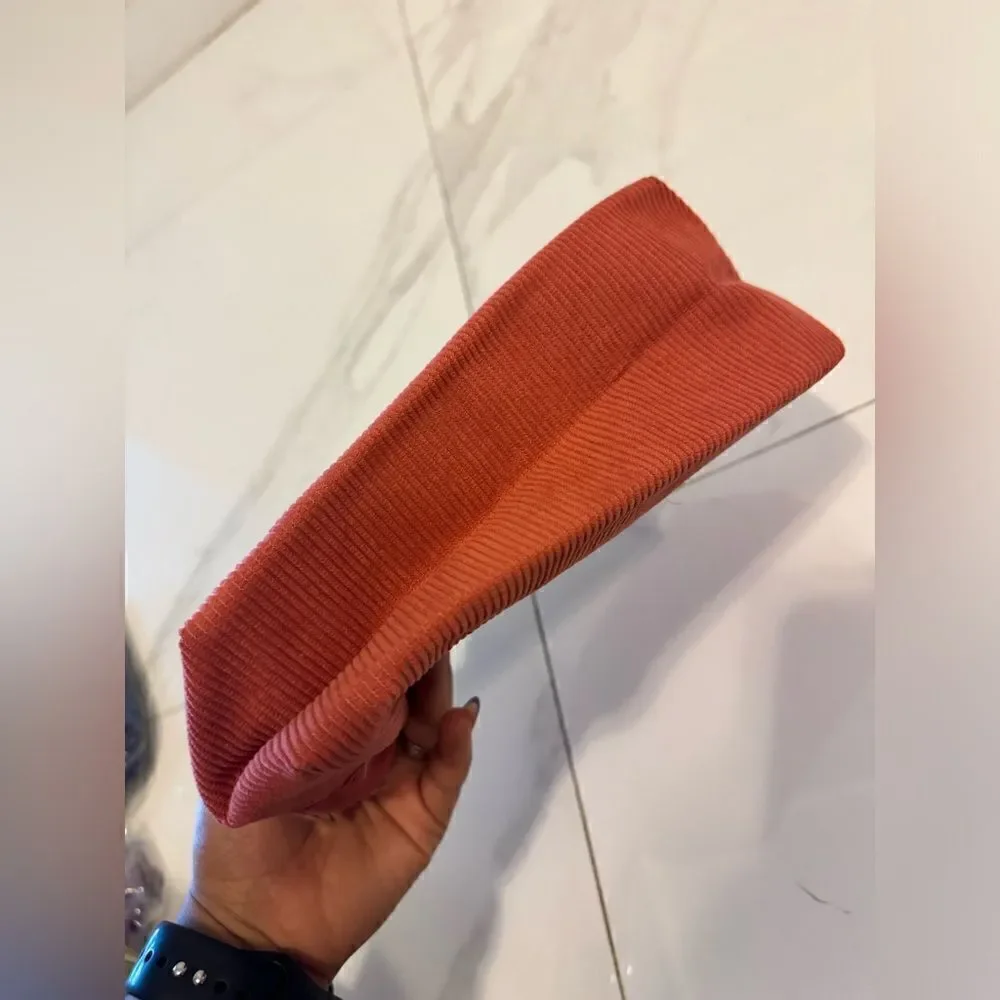 Pinkish corduroy cosmetic bag #16